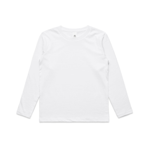 WHITE kids-staple-l/s-tee-white